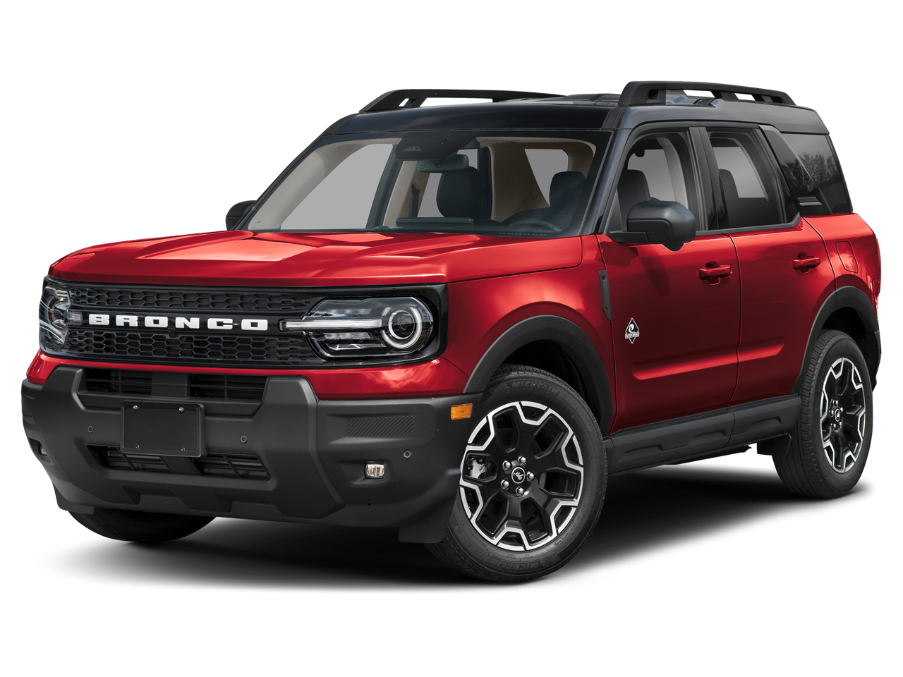 2026 Ford Bronco Sport Outer Banks in Azure Gray Metallic Tri-Coat — front three-quarter view