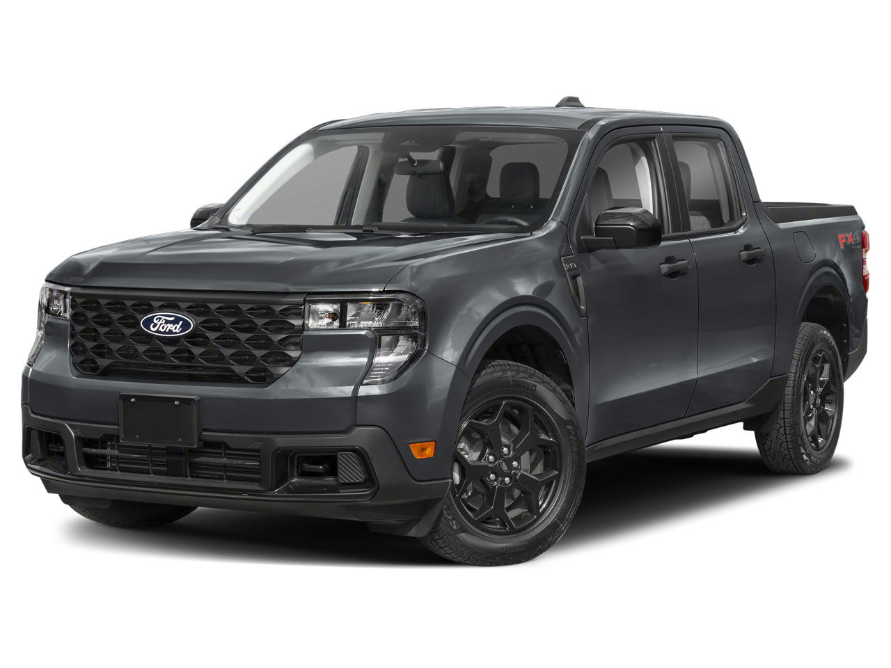 2026 Ford Maverick XLT in Carbonized Gray Metallic — front three-quarter view