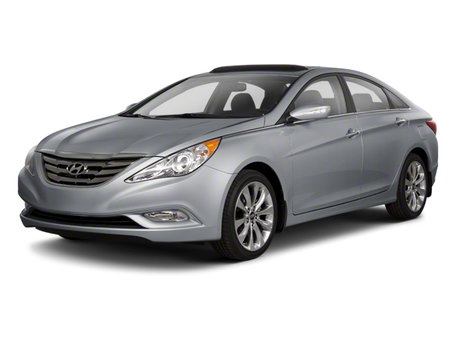 2012 Hyundai Sonata GLS in Iridescent Silver Blue Pearl Mica — front three-quarter view