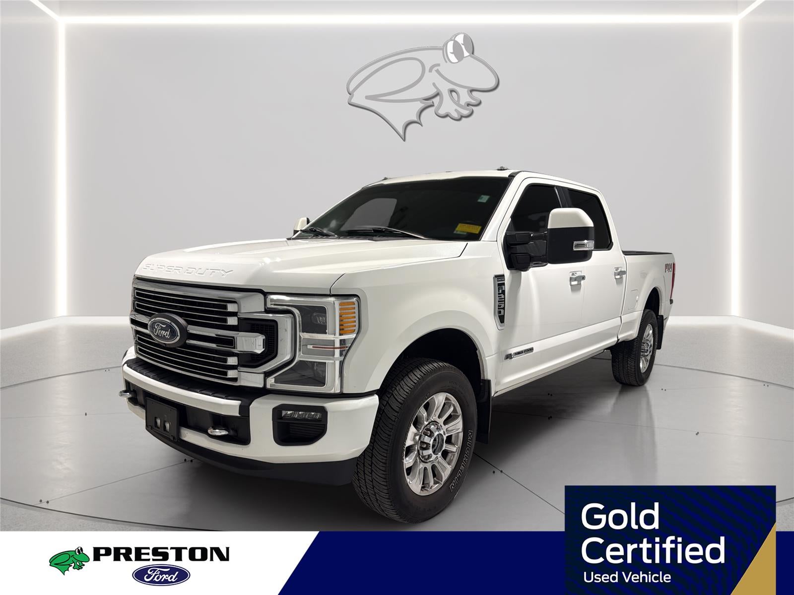 2022 Ford F-250 Base in Star White Metallic Tri-Coat — front three-quarter view