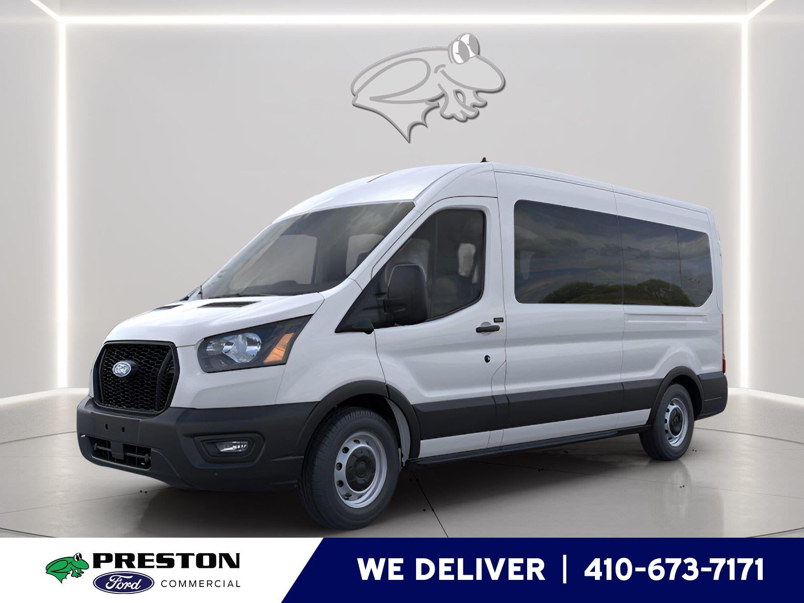 2026 Ford Transit 350 XL in Oxford White — front three-quarter view
