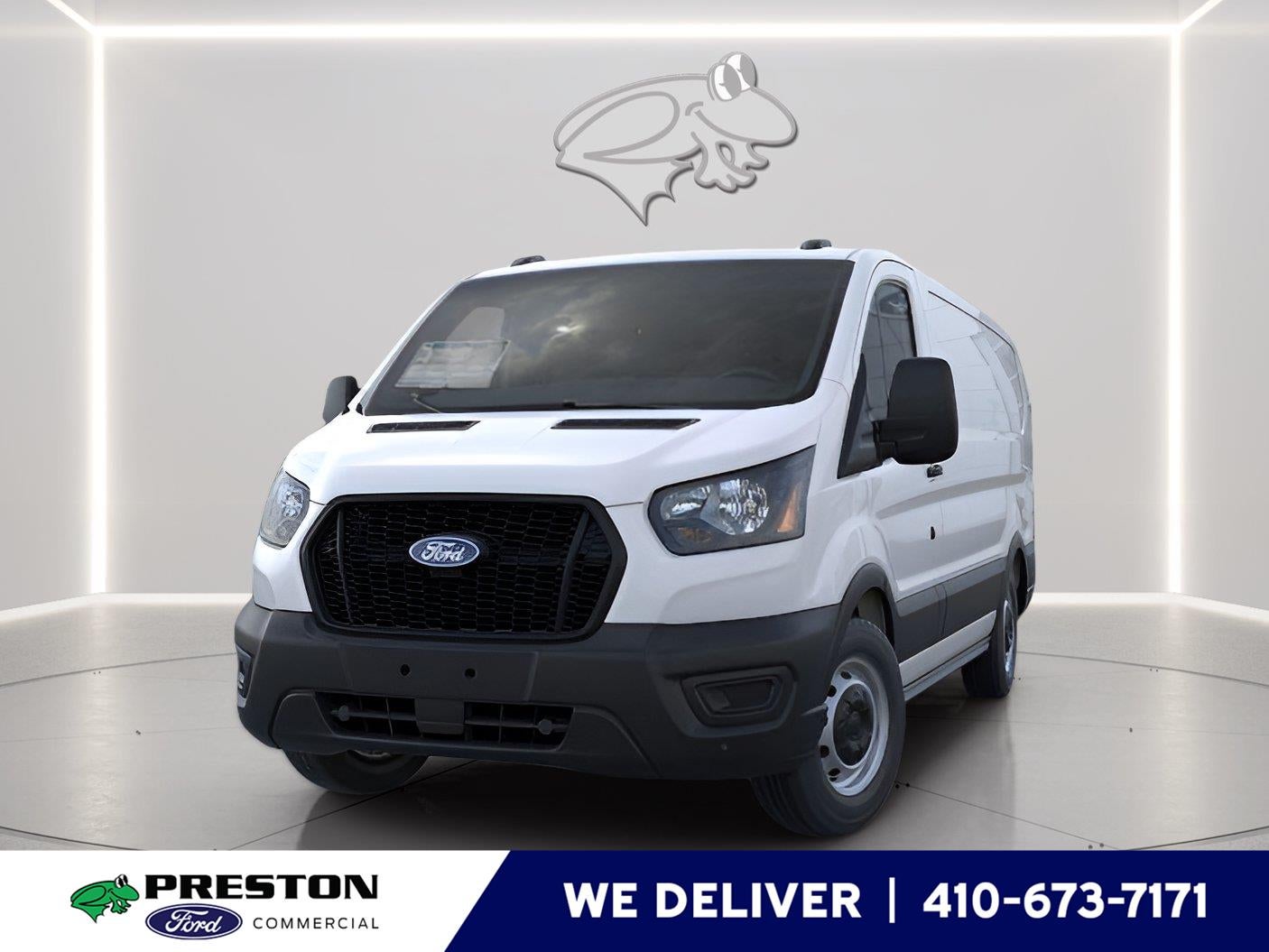 2026 Ford Transit 250 in Oxford White — front three-quarter view