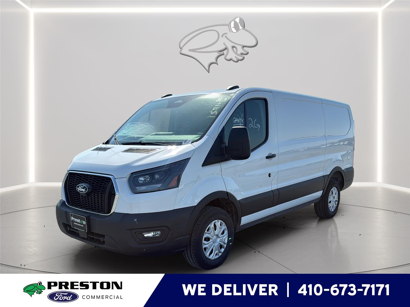 2026 Ford Transit 250 PEST CONTROL PACKAGE in Oxford White — front three-quarter view