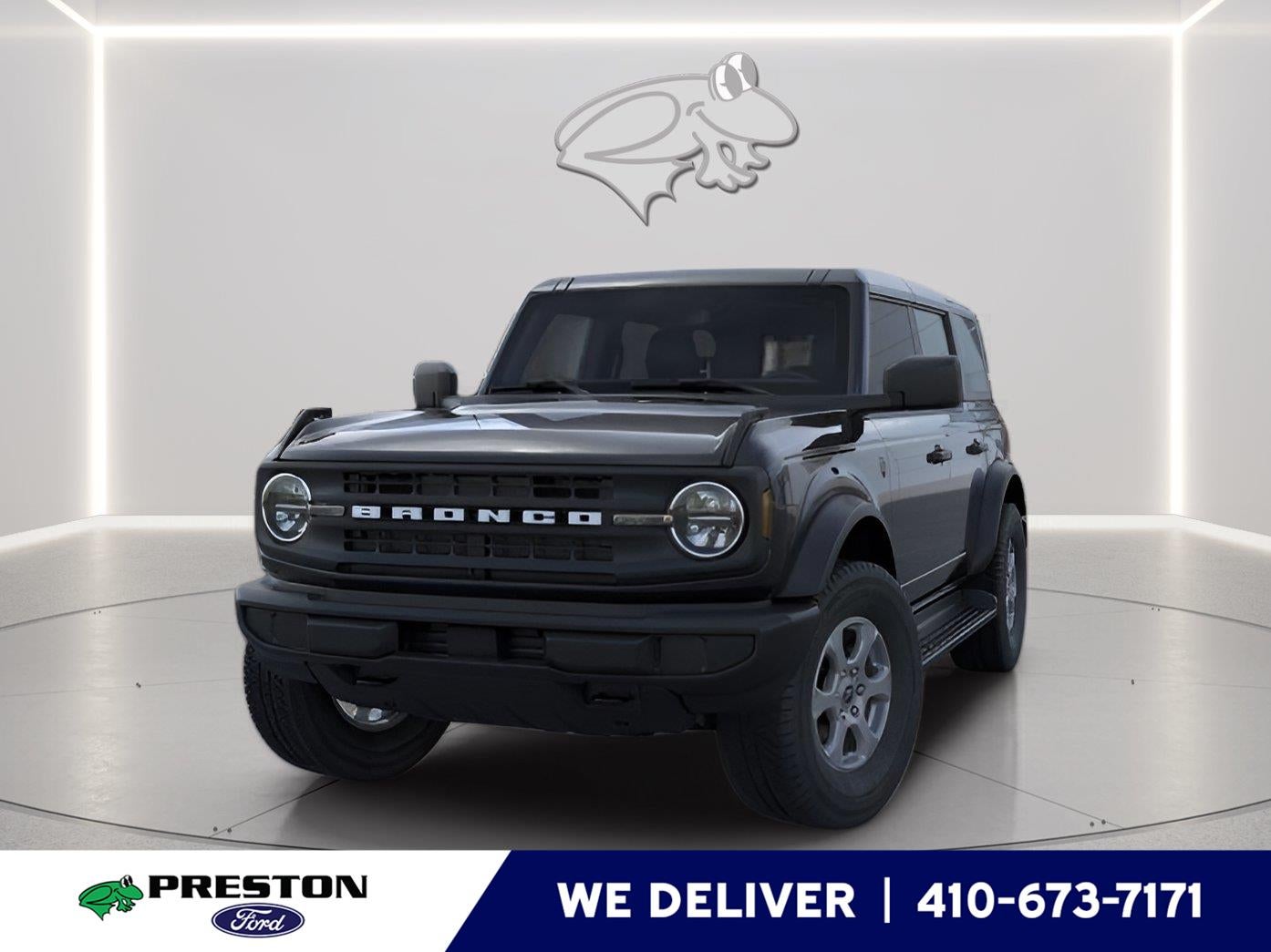 2026 Ford Bronco Big Bend in Shadow Black — front three-quarter view