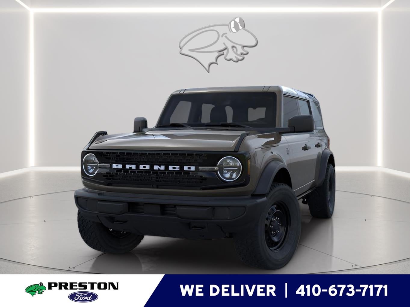 2026 Ford Bronco Big Bend in T9 Marsh Gray — front three-quarter view