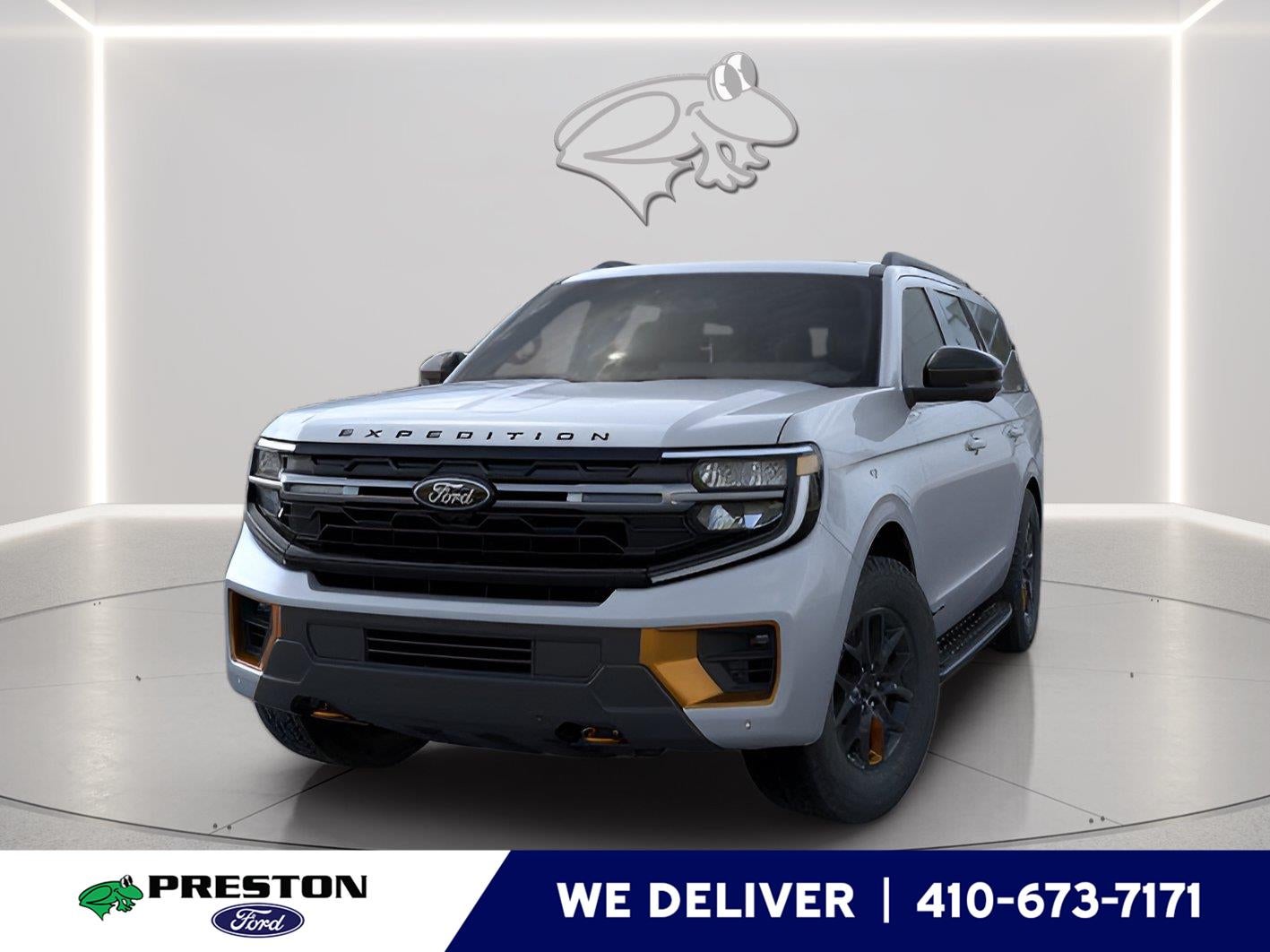 2026 Ford Expedition Tremor in Glacier Gray Metallic Tri-Coat — front three-quarter view