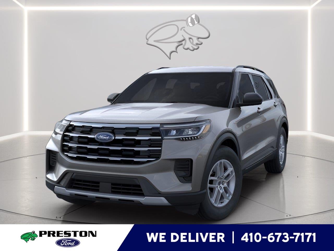 2026 Ford Explorer Active in Carbonized Gray — front three-quarter view
