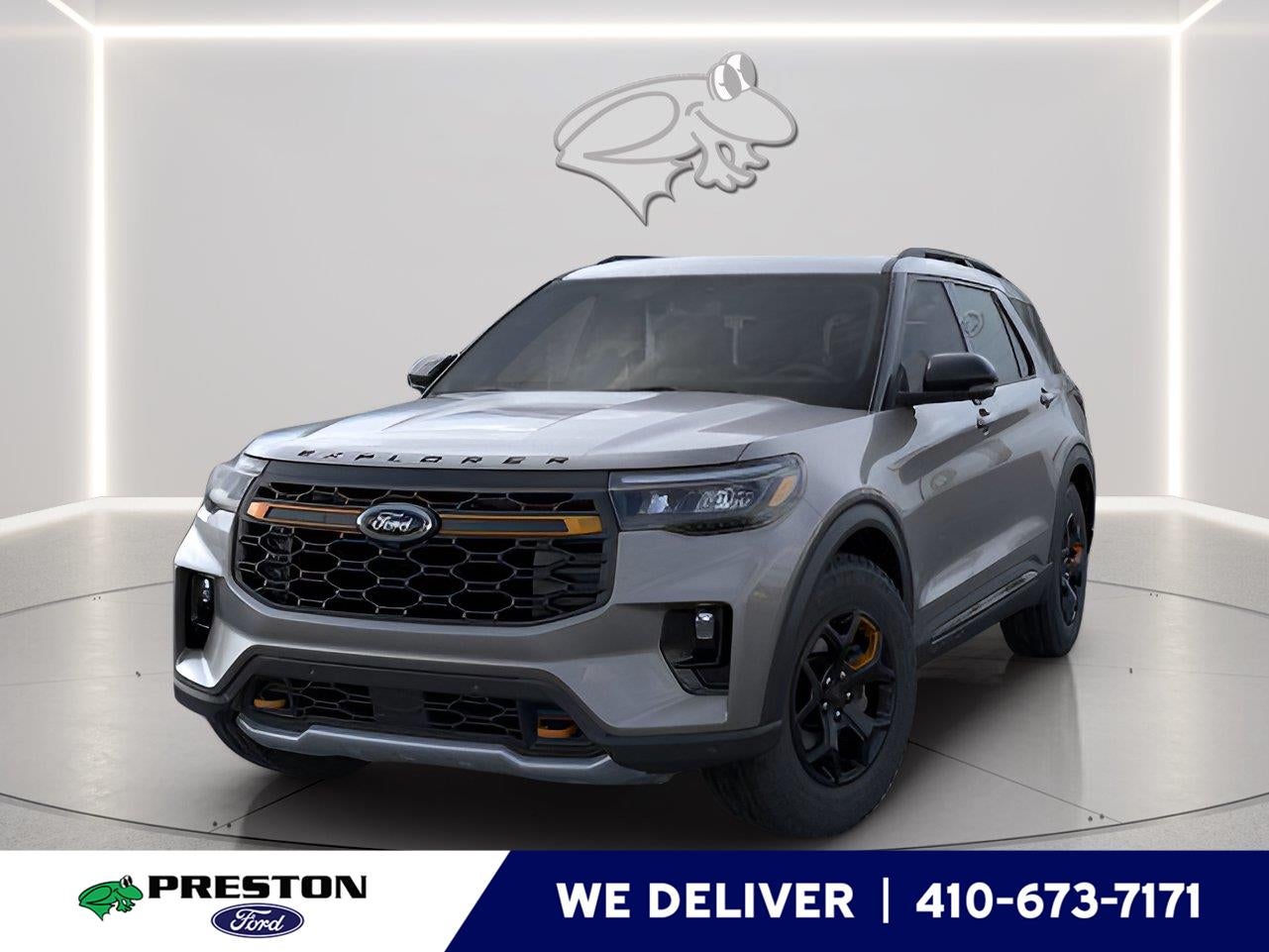 2026 Ford Explorer Tremor in Carbonized Gray — front three-quarter view