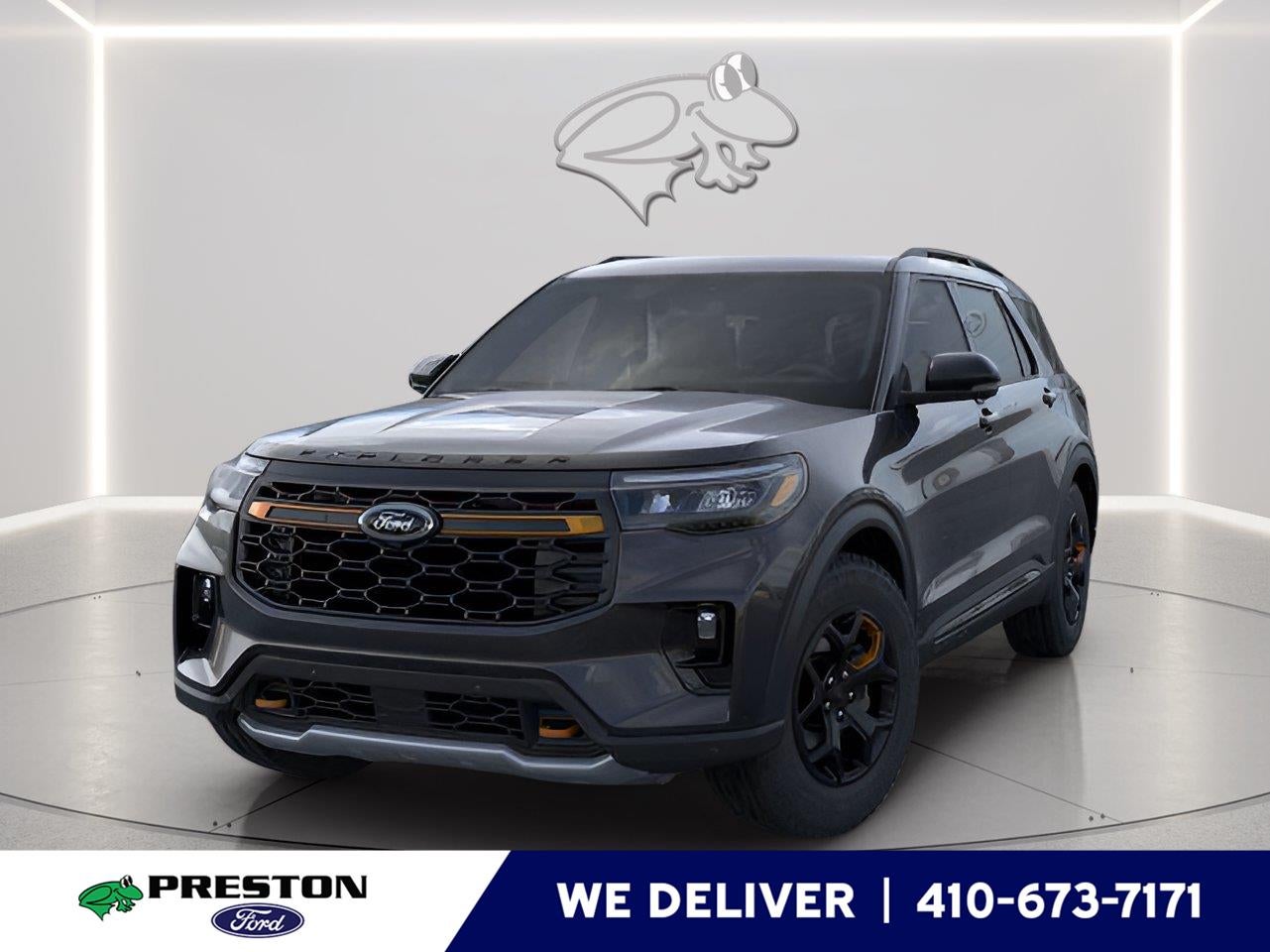 2026 Ford Explorer Tremor in Agate Black — front three-quarter view