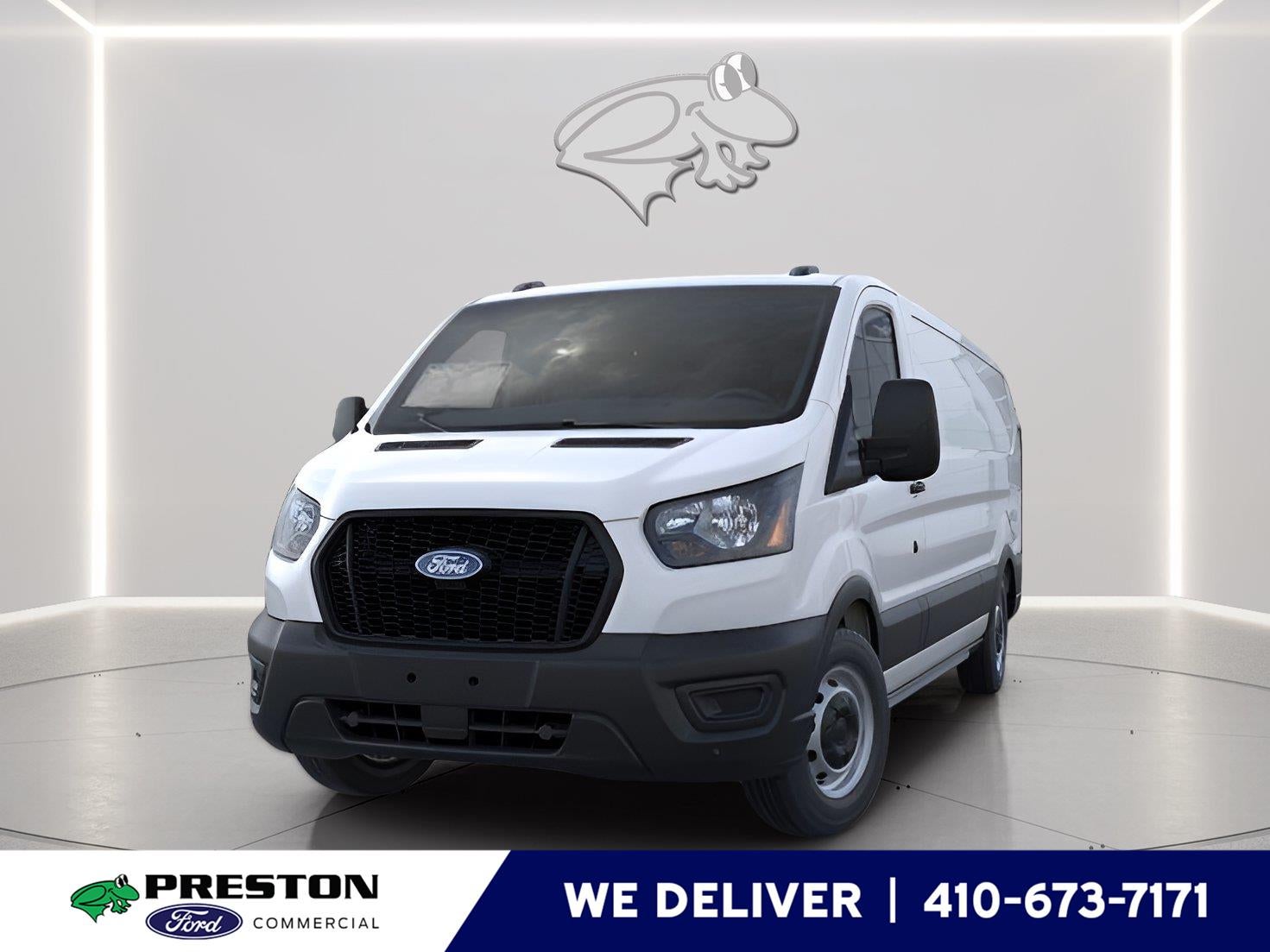 2026 Ford Transit 250 in Oxford White — front three-quarter view
