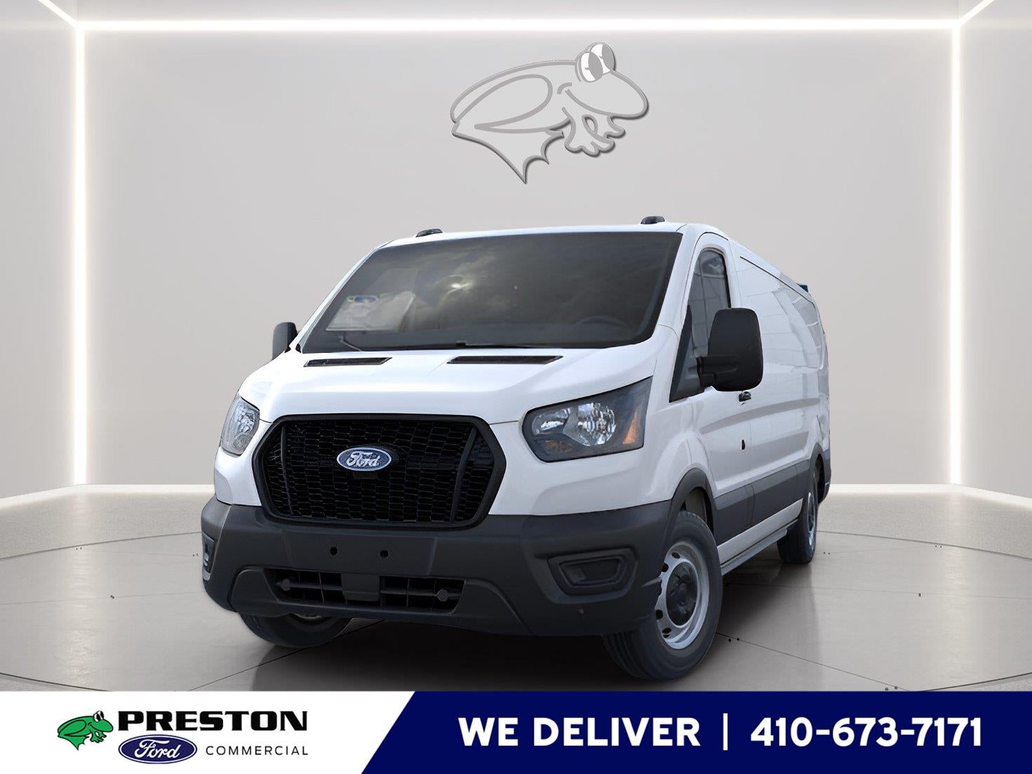 2026 Ford Transit 250 in Oxford White — front three-quarter view