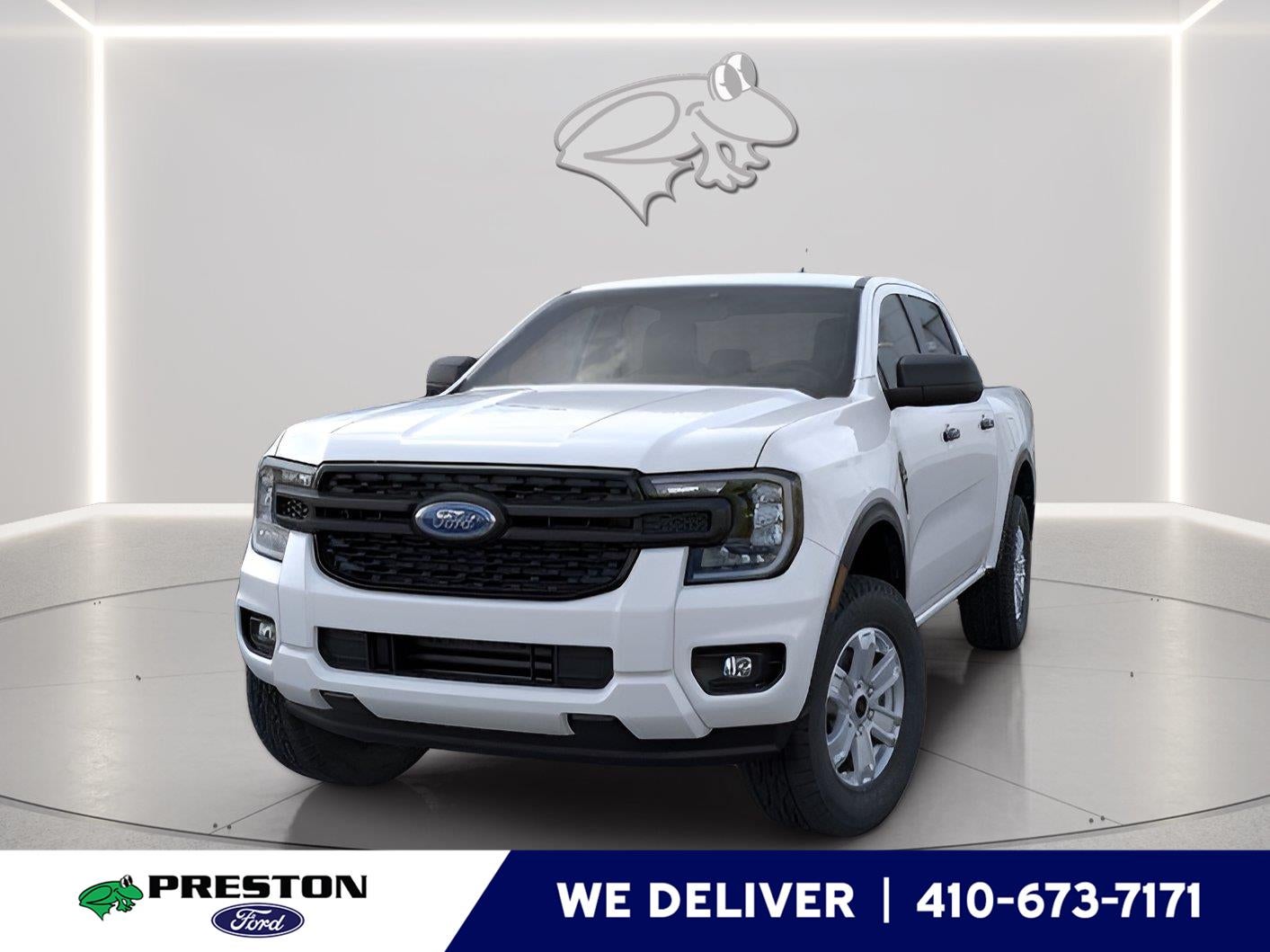 2026 Ford Ranger XL in Oxford White — front three-quarter view