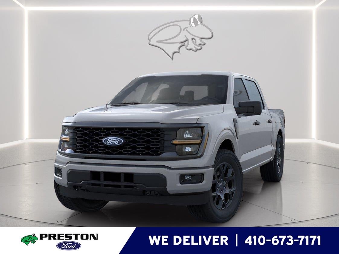 2026 Ford F-150 STX in Avalanche Gray — front three-quarter view