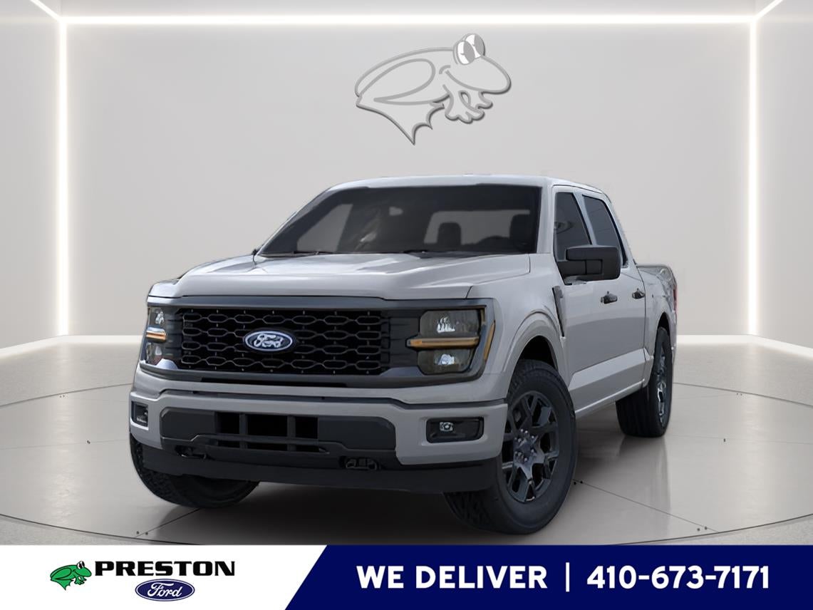 2026 Ford F-150 STX in Dr Avalanche — front three-quarter view