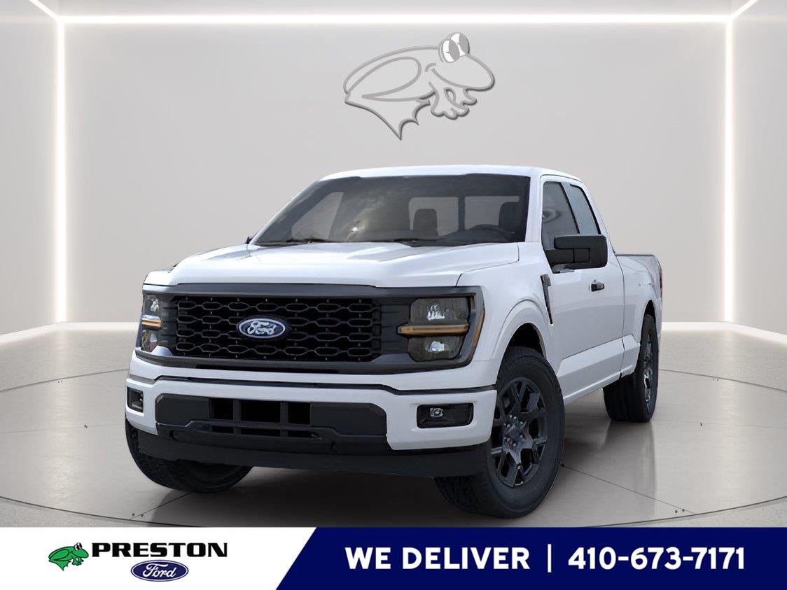 2026 Ford F-150 STX in Oxford White — front three-quarter view