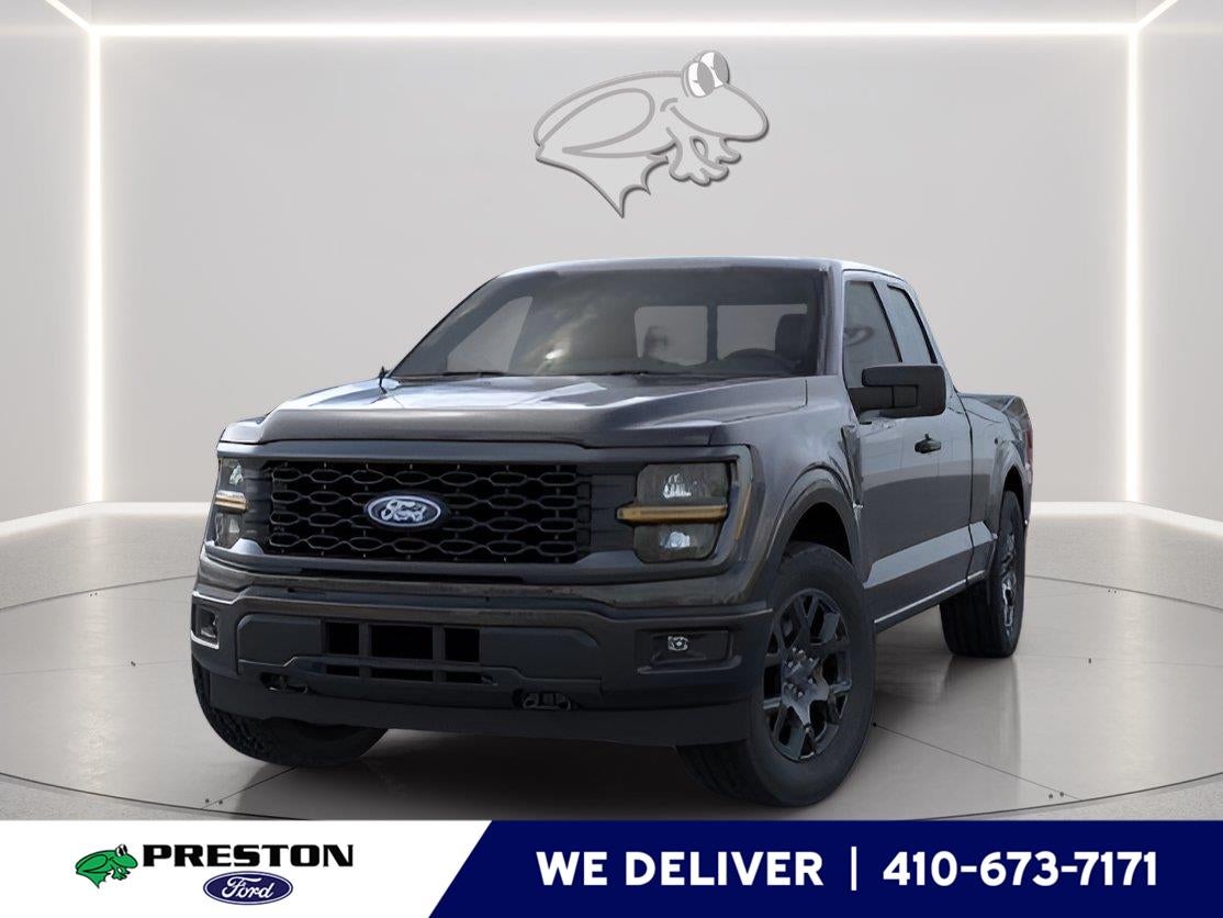 2026 Ford F-150 STX in Agate Black — front three-quarter view