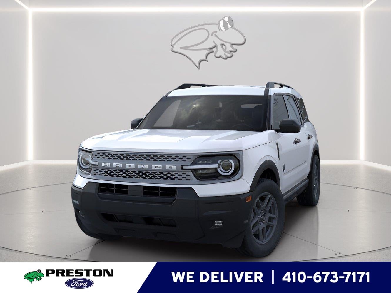 2026 Ford Bronco Sport Big Bend in Oxford White — front three-quarter view