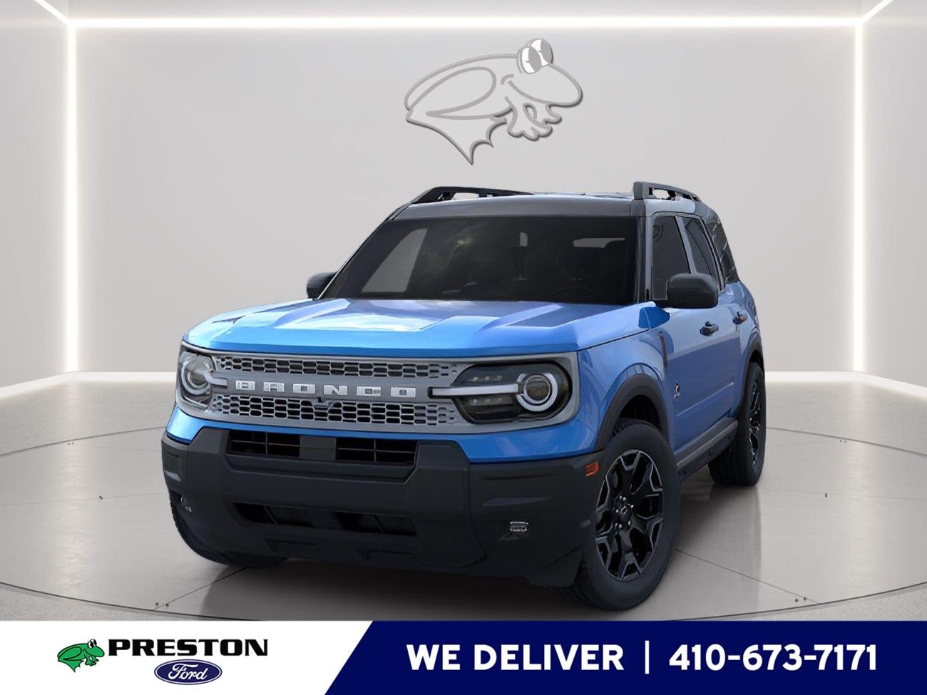 2026 Ford Bronco Sport Outer Banks in Velocity Blue Metallic — front three-quarter view