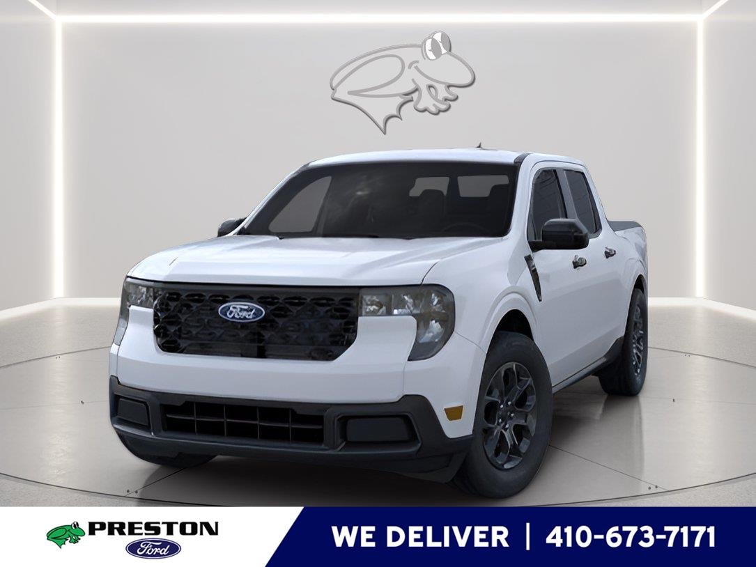 2026 Ford Maverick XLT in Space White — front three-quarter view