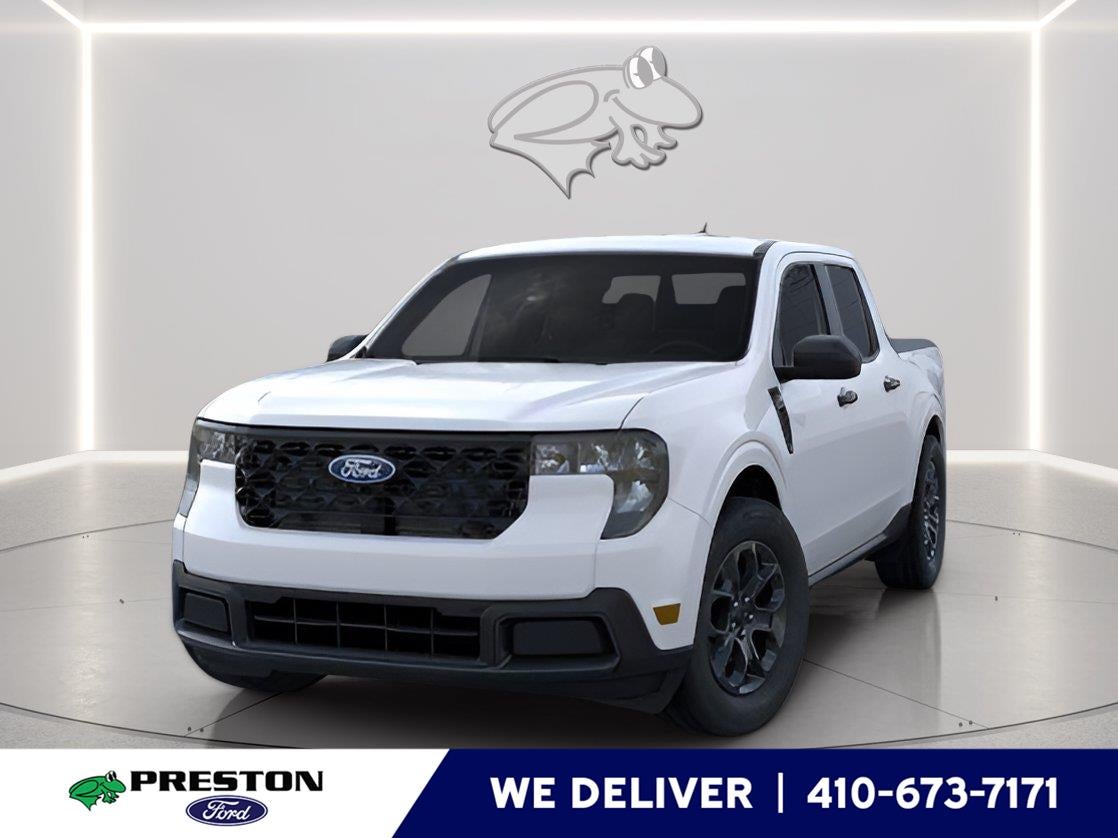 2026 Ford Maverick XLT in Yz Oxford White — front three-quarter view