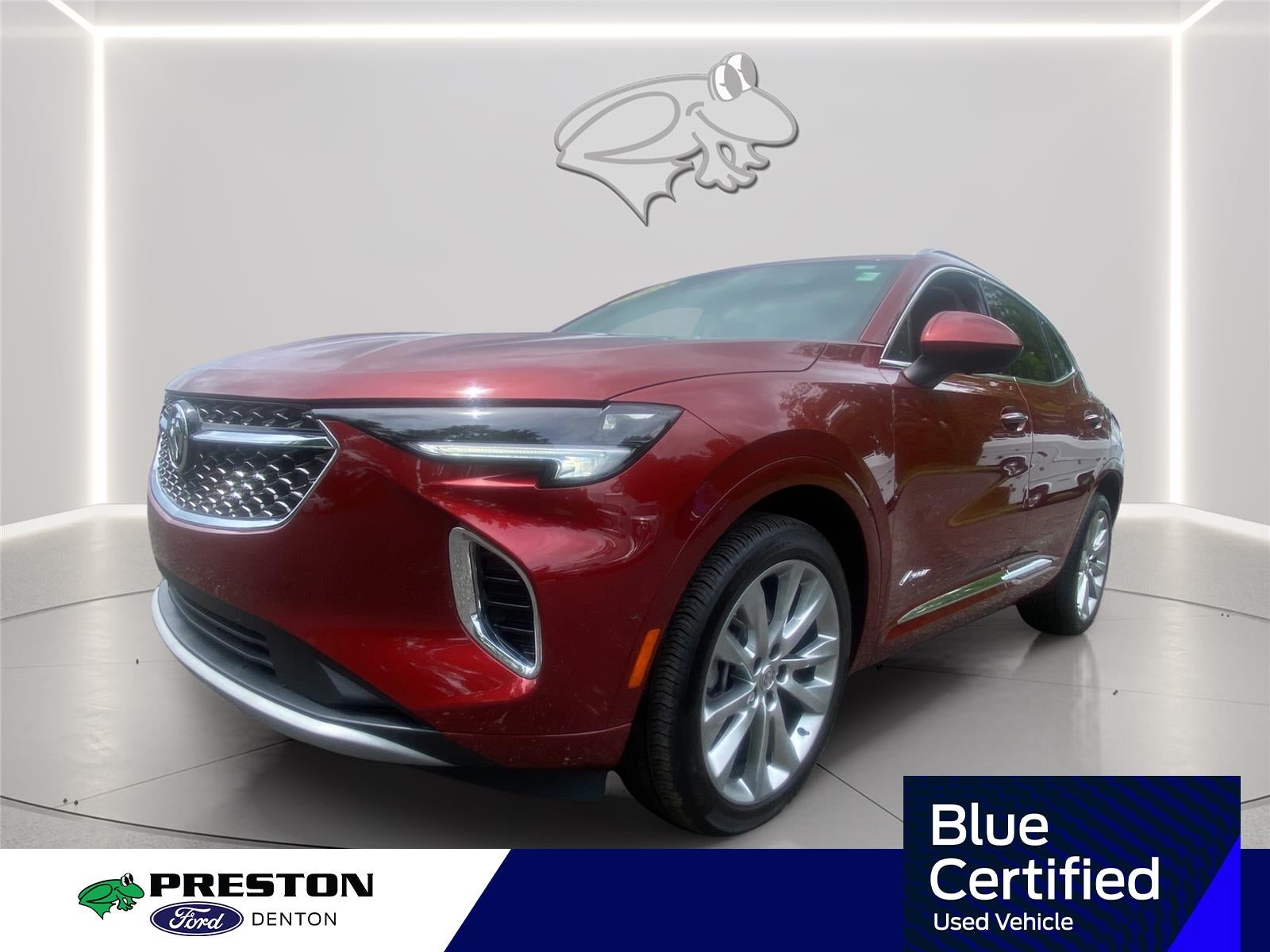 2023 Buick Envision Avenir in Cinnabar Metallic — front three-quarter view