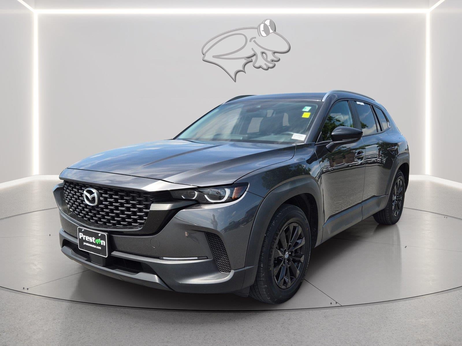2024 Mazda Mazda CX-50 2.5 S Preferred Package in Machine Gray Metallic — front three-quarter view